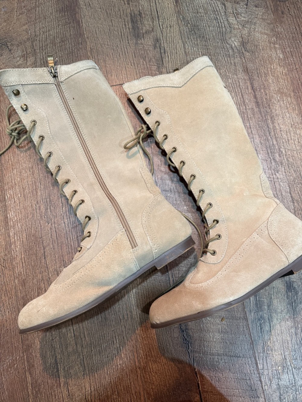 Joyfolie Aelin Talk Boot Suede Lace-Up Kids Boots